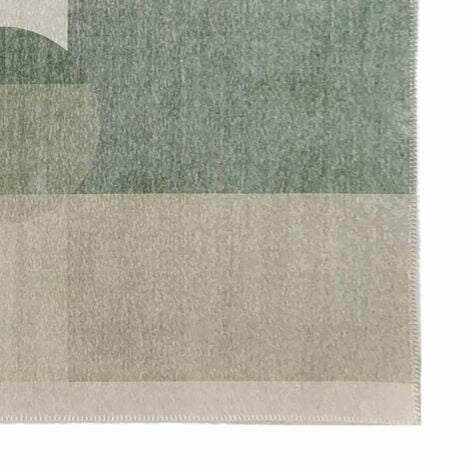 Tapis tissé motif abstrait design vert d'eau 120 x 170 cm