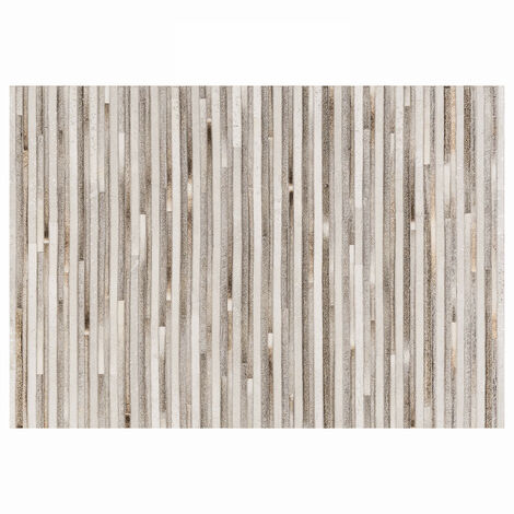 Tapis rectangulaire motif patchwork effet peau de vache 120 x 170 cm (1/3)