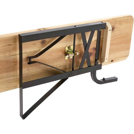 2 Pieds Pliants Pour Banc De Brasserie - Fer Verni 43x23cm - Remplacment Universel