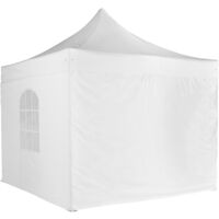 Mur plein pour tente pliante pro+ 50mm en 4m blanc