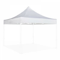Mob Event Pro – Toit de tente pliante 4x4 m – Bâche polyester 520 g/m² – Traitement anti feu M2 – Anti UV pour usage professionnel