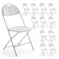 12 chaises pliantes de réception ajourées