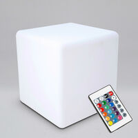 Cube led lumineux 30 cm - Blanc