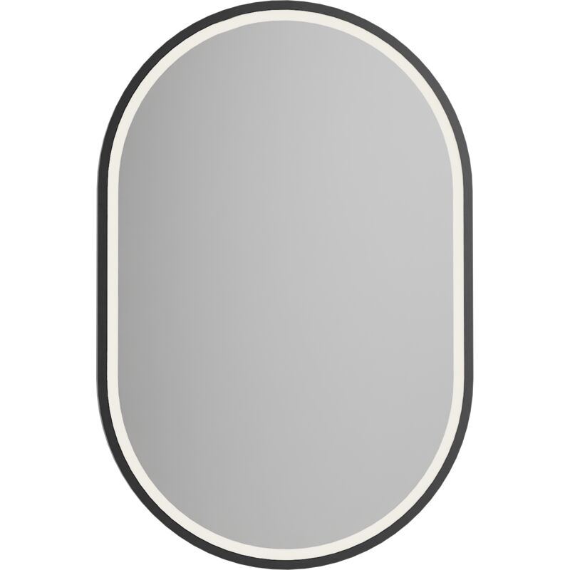 Specchio da bagno 8144B ovale - colore cornice nero - verticale e  orizzontale - dimensioni selezionabili (Bernstein) for only 106,00 € von  Bernstein Badshop