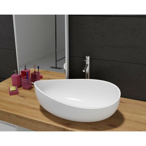Mobile da bagno sospeso 60 cm effetto cemento chiaro con top | Yili