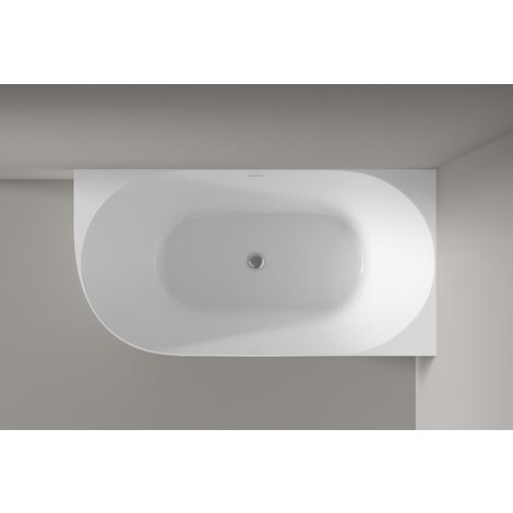 Vasca Da Bagno Freestanding NOVA SLIM LINE | Bianco Lucido | 170x78cm | Installazione A Destra | Senza Rubinetteria - Foto 2