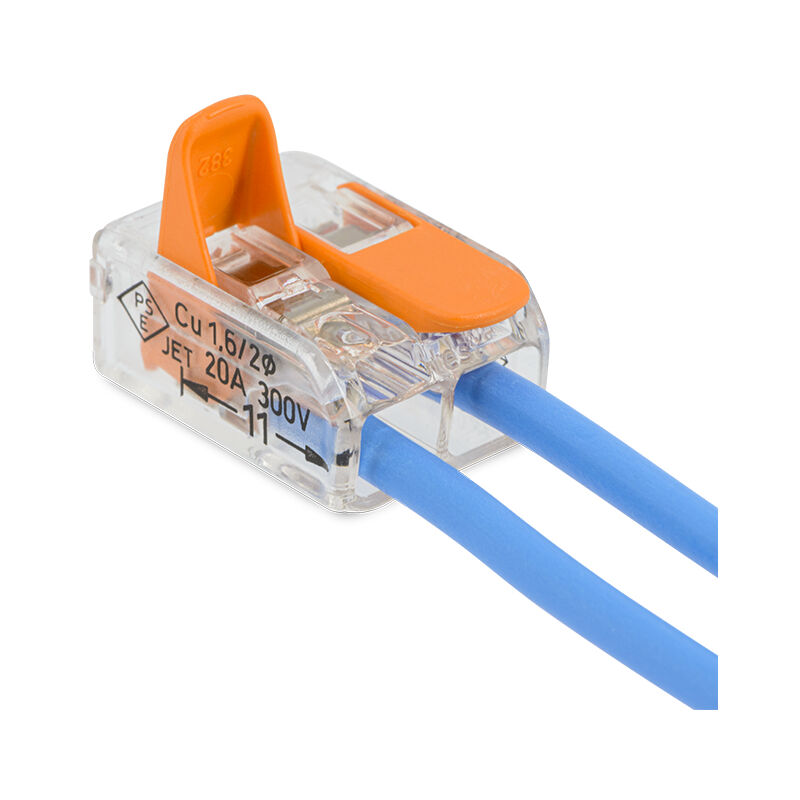 Borne à Levier - Wago - S221 - Pack De 5 - 2 Entrées - Connexions Rapides Et Fiables - Bricolage