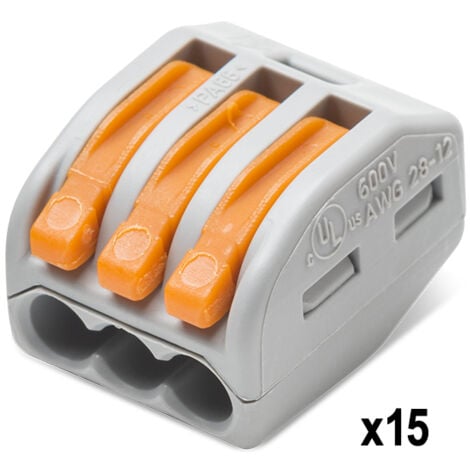 Panaché de 30 Bornes de connexion automatique 2, 3 et 5 entrées Blibox S222 WAGO - WAGO