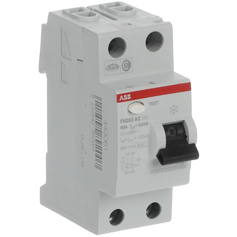 Interrupteur différentiel 63A 30mA Type Ac - ABB