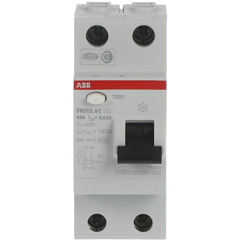 Interrupteur différentiel 63A 30mA Type Ac - ABB