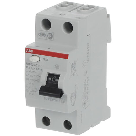 Interrupteur différentiel 63A 30mA Type Ac - ABB