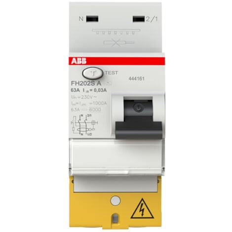 Interrupteur différentiel raccordement Rapide 63A 30mA Type A - ABB