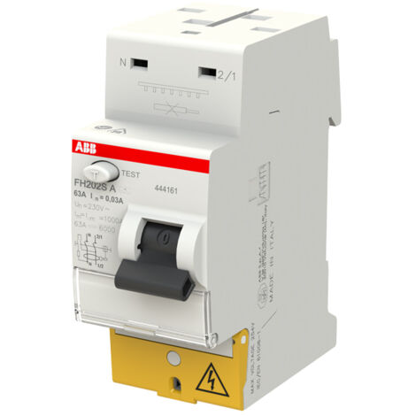 Interrupteur différentiel raccordement Rapide 63A 30mA Type A - ABB