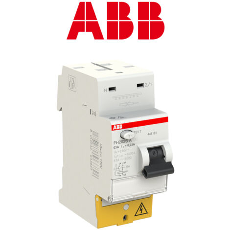 Interrupteur différentiel raccordement Rapide 63A 30mA Type A - ABB