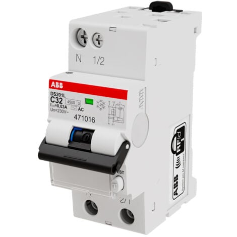 Disjoncteur différentiel DS201 L C32 AC30 - ABB
