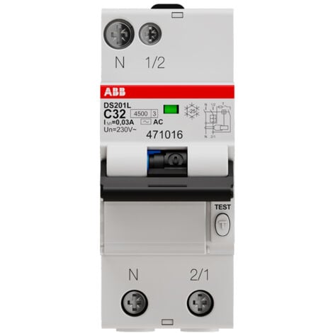 Disjoncteur différentiel DS201 L C32 AC30 - ABB