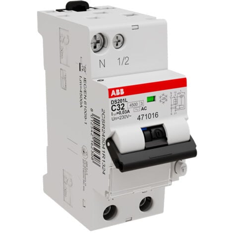 Disjoncteur différentiel DS201 L C32 AC30 - ABB