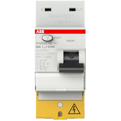 Interrupteur différentiel raccordement Rapide 63A 30mA Type Ac - ABB