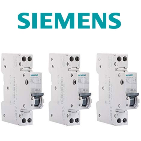 5SY3010-7KL LOT 3 DISJONCTEURS MODULAIRES 230V, 4,5kA, 1+N POLES, COURBE C, 10A - SIEMENS