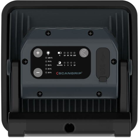 Projecteur NOVA R rechargeable ultra compact offrant jusqu'à 2000 lumens grâce à la technologie LED COB. Jusqu'à 20H d'autonomie, avec poignée articulée et aimants intégrés. Résistant et certifié IP67