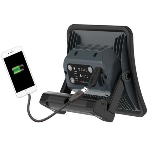 Projecteur NOVA R rechargeable ultra compact offrant jusqu'à 2000 lumens grâce à la technologie LED COB. Jusqu'à 20H d'autonomie, avec poignée articulée et aimants intégrés. Résistant et certifié IP67