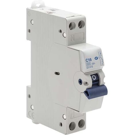 commutateur d'air Disjoncteur à courant résiduel 1 pièces 230V 1P + N avec  Protection contre les fuites de courant sur et court MCB Interrupteur  automatique (Size : 6A) : : Bricolage