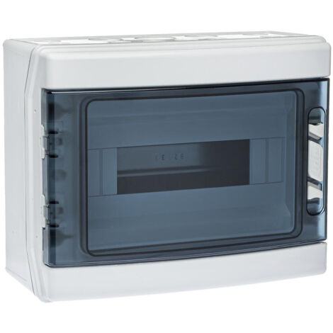 Coffret De Distribution Extérieur IP65 – ABS/PC, Résistant Aux Intempéries – 2 Voies, Dimensions 16x9,5 Cm