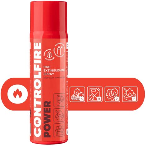 Spray Extincteur Écologique 500 ml – Non Toxique & 100% Biodégradable – Idéal Maison, Bureau, Voiture – Pour Tous Types de Feux Débutants - CONTROL FIRE