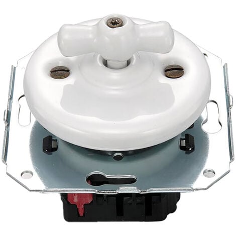 GARBY COLONIAL - Interrupteur Va & Vient et Manette Porcelaine Blanche Réf. 31308173 - FONTINI