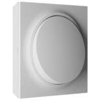 Interrupteur va et vient saillie complet blanc – Installation en apparent – Finition blanc brillant RAL 9003 – Compatible encastré – Fontini