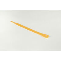 Lot de 10 Colliers  textiles ré-ouvrables auto-agrippant Jaune 200x12.5mm -HellermannTyton