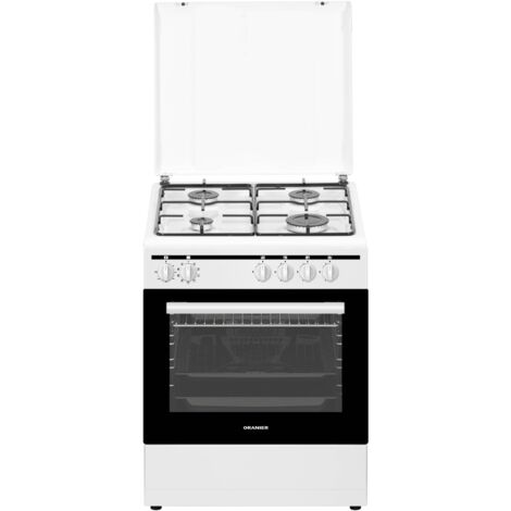 Oranier 60 cm weiß 4 Kochzonen Gas-Elektro-Standherd STK657