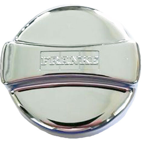 Franke Drehexcenter-Kappe - rund 44 mm x 30 mm hoch - Kunststoff in Chrom-Optik - Drehknopf Ersatzteil für Küchenspülen mit Excenterventil
