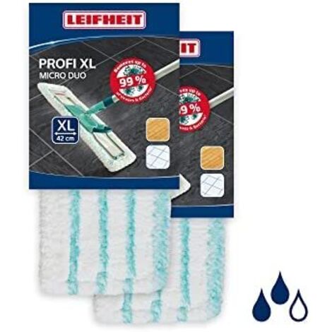 Leifheit 2er Set Wischbezug Micro Duo 42 cm 55126 Profi