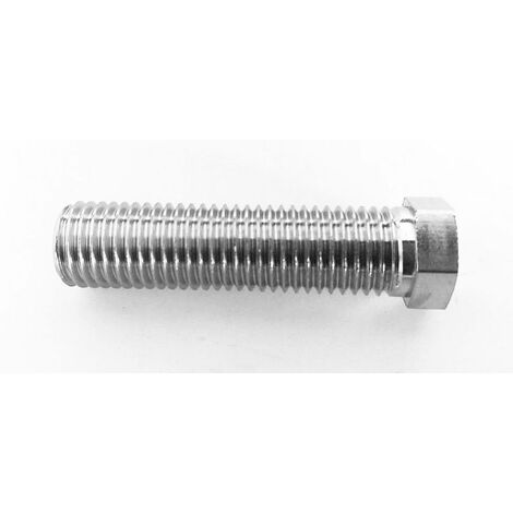 TG Hohlschraube Schraube (extra lang) für Siebkorbventile M12 x 1,5 mm x 70  mm vernickelt - Länge 70 mm