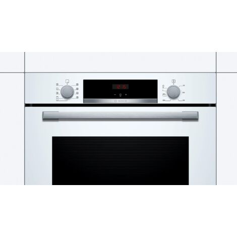 Bosch Backofen Einbauherd weiß 71 l autark 3D-Heißluft Schnellaufheizung HBA534BW0