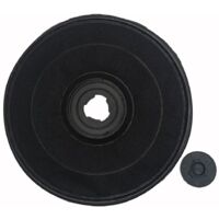 Ersatzkohlefilter für Mastercook Dunstabzugshauben - passend für Mastercook 106, 706 bis 905, 725, H-20 - rund ca. 235 mm x 25 mm, Aktivkohlefilter / Geruchsfilter