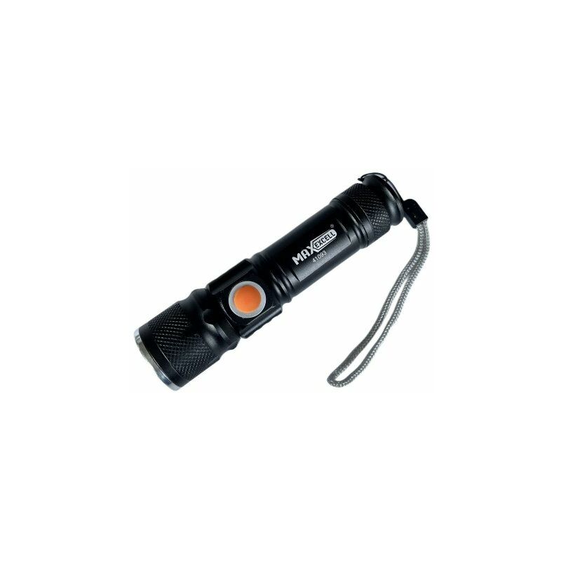 Torcia Led Ricaricabile USB Batteria Litio 1200mAh