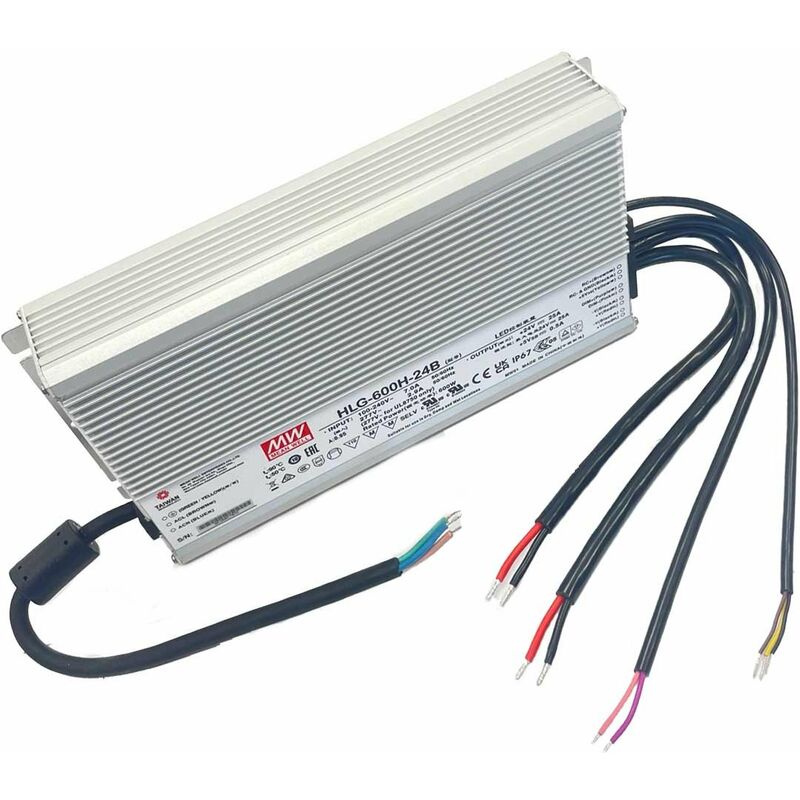 MeanWell HLG-80H-24A Alimentatore Led Driver CV CC IP67 80W 24V 3