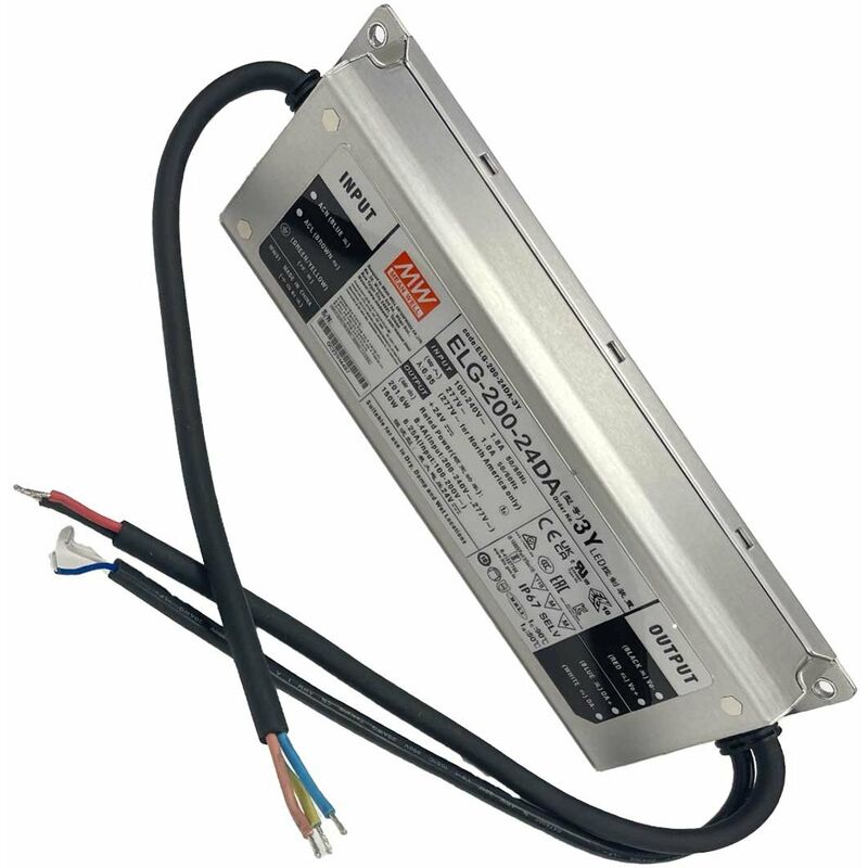 MeanWell ELG-200-24DA-3Y Alimentatore Dimmerabile DALI IP67 200W