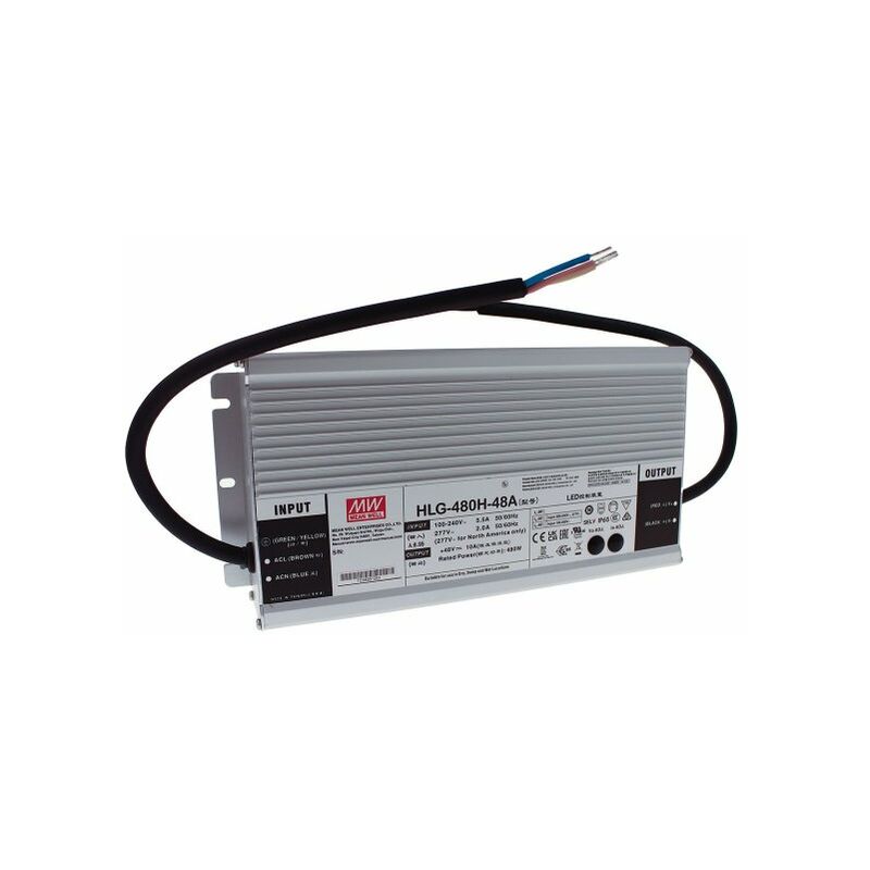 MeanWell HLG-480H-48A Alimentatore IP67 480W 48V 10A Input 220V e 110V