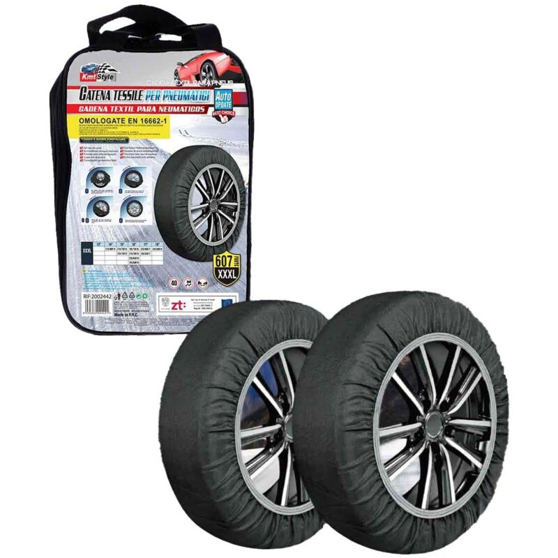 Calze Da Neve Omologate EN16662-1 - Misura 275/45 R21, Alternative Alle Catene, Per Auto Non Catenabili, Montaggio Rapido