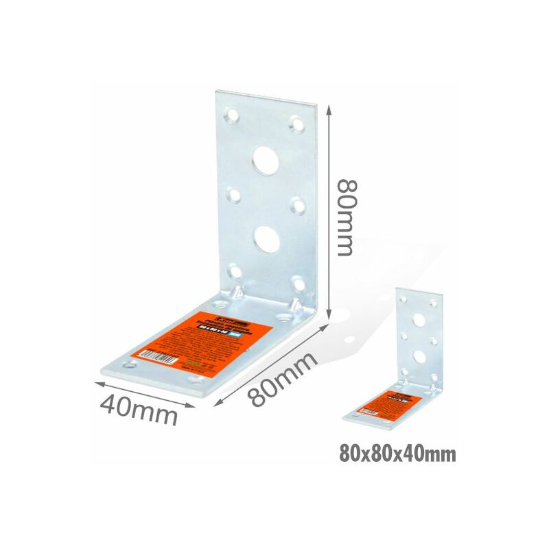 Staffa piastra di giunzione angolare 100x100x50mm
