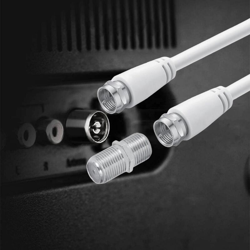 Connettore F A Muro Enerlites 6505-W – Femmina-femmina, Bianco, Per Voce E Video, Per Piastra Decorativa