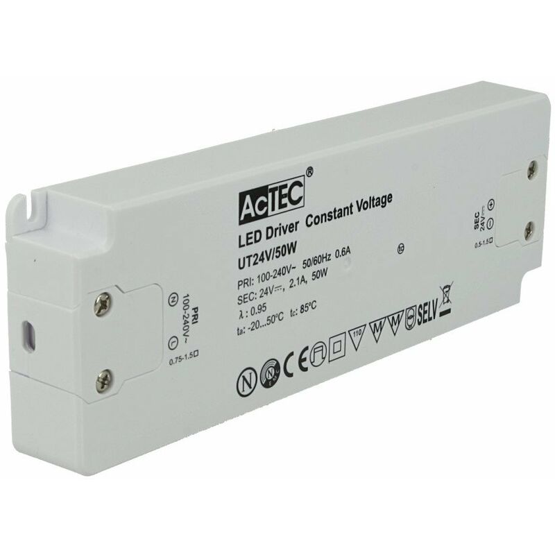 Mitepek - Alimentatore Trasformatore 24V 50W 2,2A Per Striscia Led