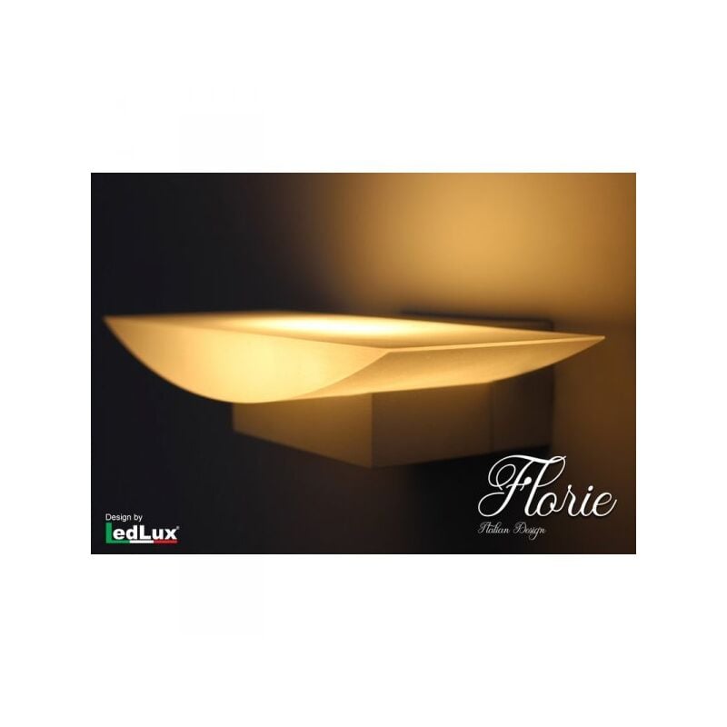 Applique Led Da Parete Modello Florie Italian Design Moderna 6W Bianco Caldo