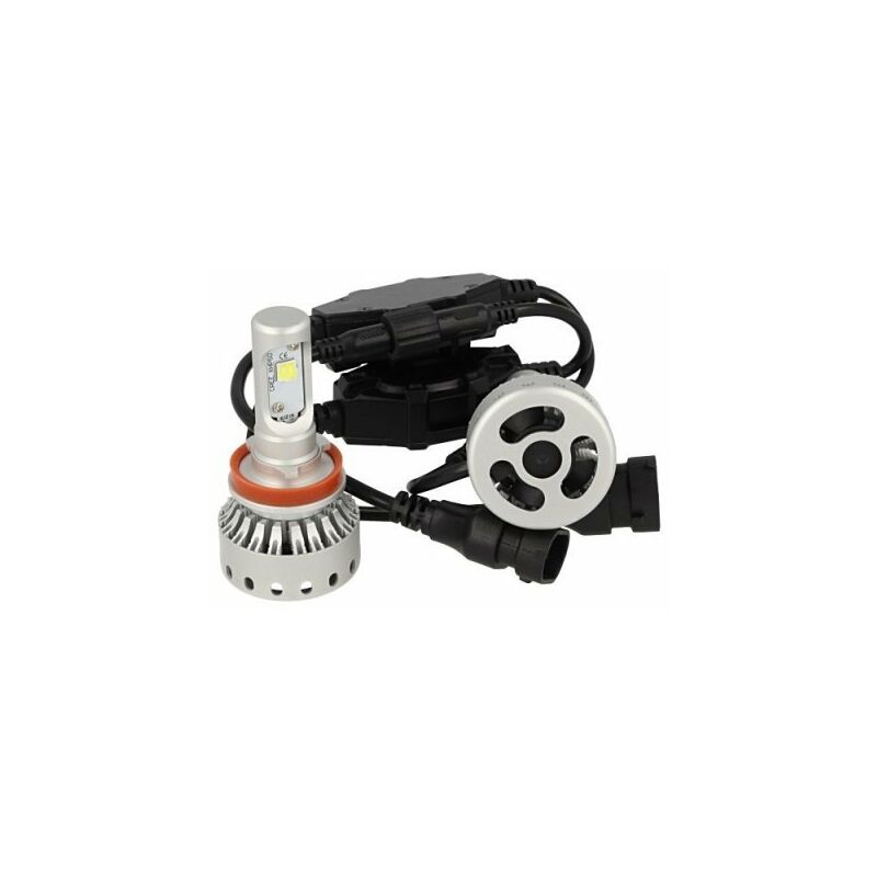 Kit Full Led Canbus H7 40W 5000 Lumens Dissipazione Con Ventilatore Ventola  12V 24V 2 Cree