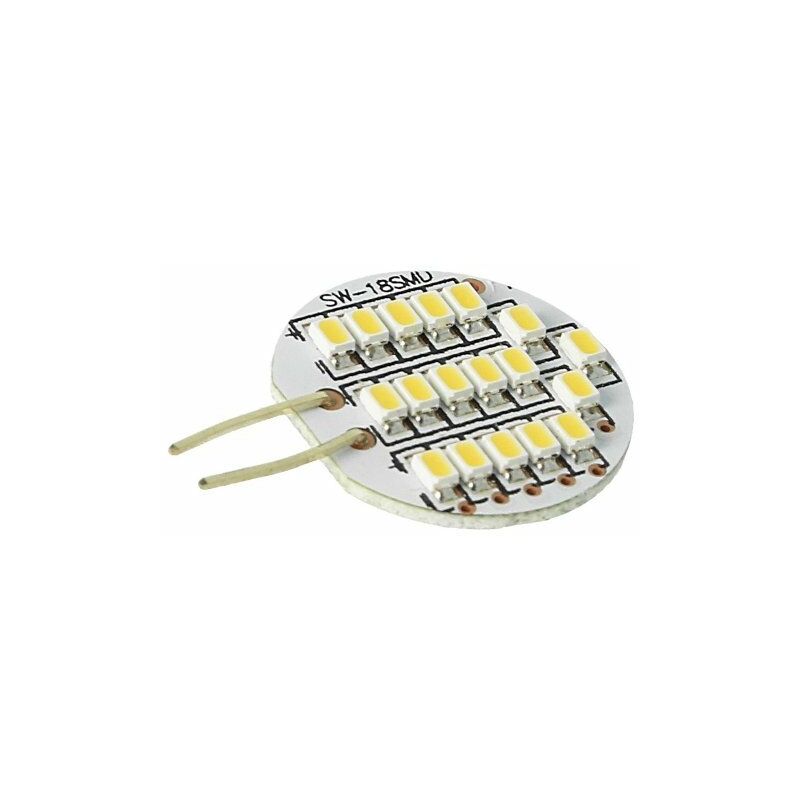 Lampada LED Bispina G4 2W DC 12V 18 SMD 3528 Bianco Caldo Lampadario Casa