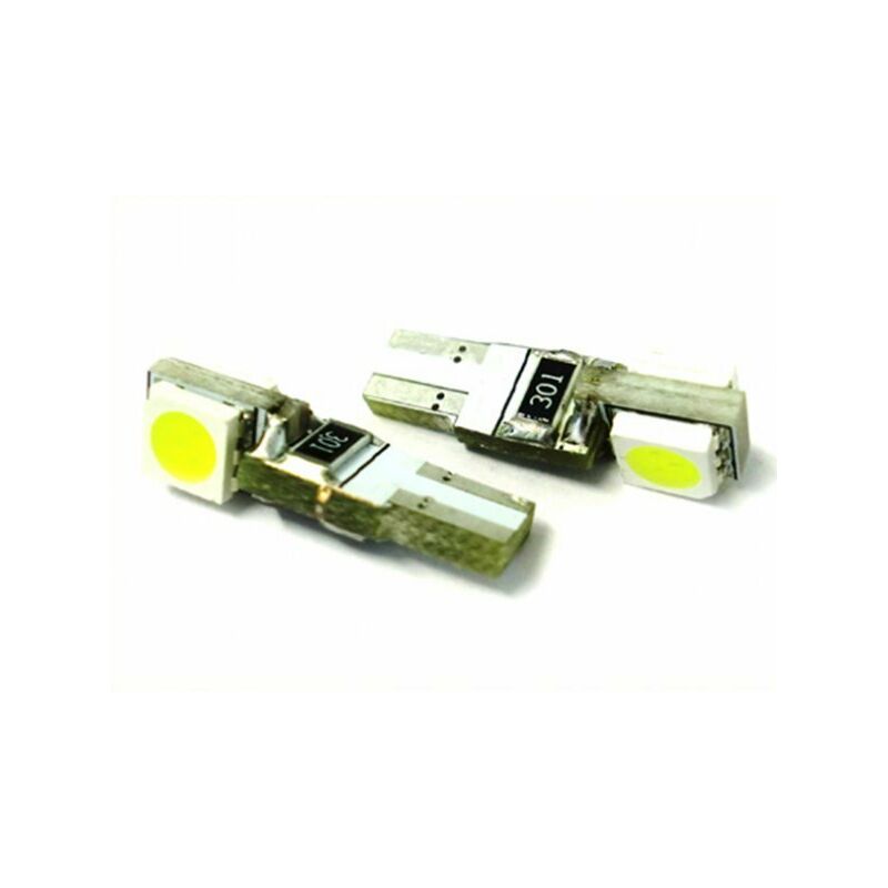 Lampada Led T5 W1,2W 1 Smd Bianco Luci Cruscotto 12V