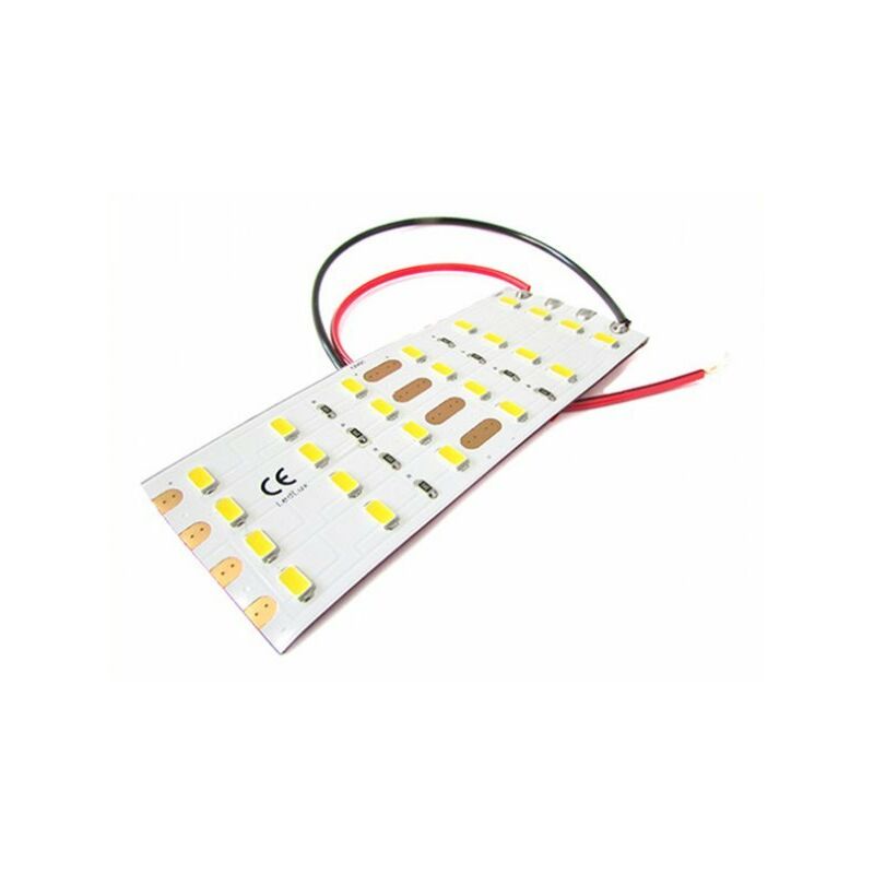 Pannello Plafoniera Led Flessibile 12V 8W Bianco Caldo 10cm Per Luci  Abitacolo Cassone Furgone Camper 24 Smd 5730